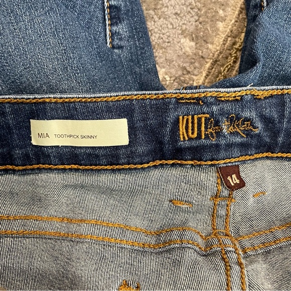 Kut from the Kloth Sz 14 Mia Skinny Jeans Dark Wash - Picture 7 of 11